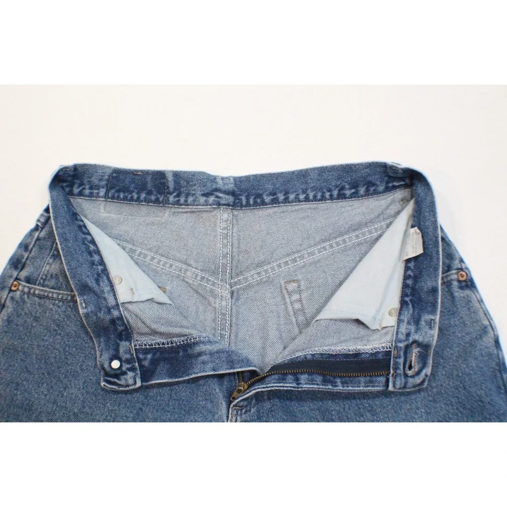 VTG Britannia Mens‎ 33 Blue Denim Shorts Jorts 90s Y2K Dad
